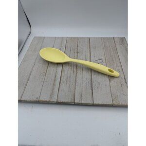 Unbranded Yellow Silicone Solid Spoon 11"